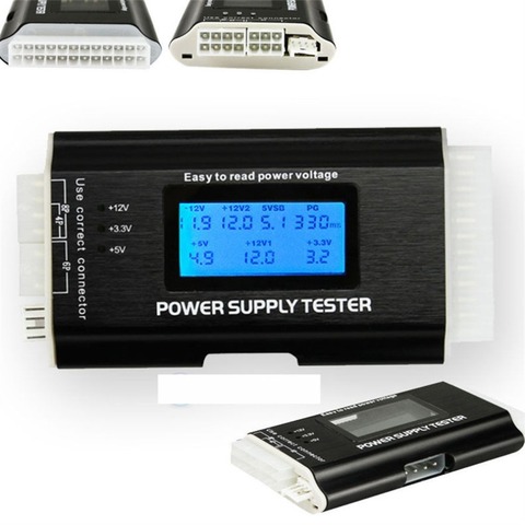 Computer PC Power Supply Tester Checker 20/24 pin SATA HDD ATX BTX Meter LCD Hot Sale Drop Shipping ► Photo 1/5