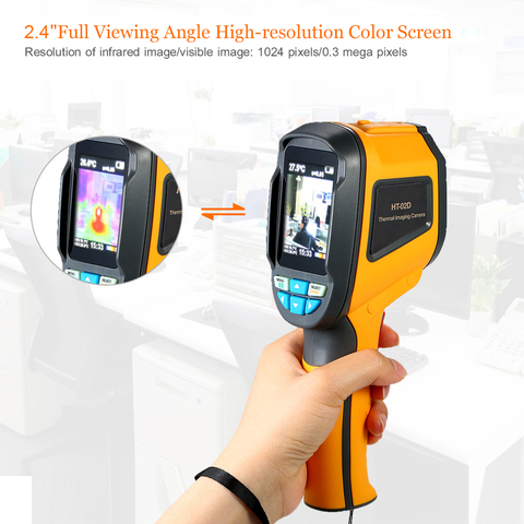 KKMOON Infrared Thermal Imager IR Infrared Thermometer Imaging Devices -20°C - 300°C 1024 Pixels Handheld Thermal Imaging Camera ► Photo 1/1