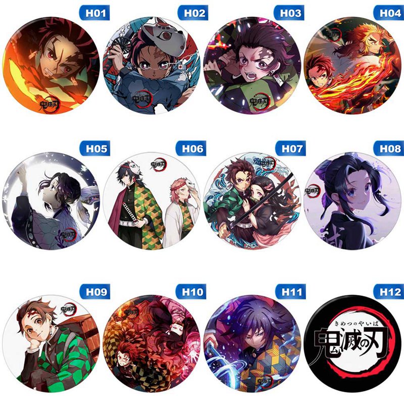 Anime Demon Slayer Kimetsu no Yaiba Kamado Tanjirou Pins For Backpacks  Cartoon Pin Badge Decoration Brooches Metal Badges for