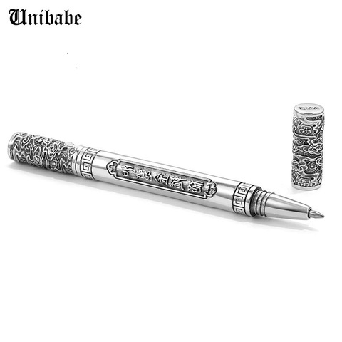 Pure Silver pen  925 Sterling Silver Vintage Ballpoint Pen Pendant S925 Thai silver Pen Gift Jewelry ► Photo 1/1