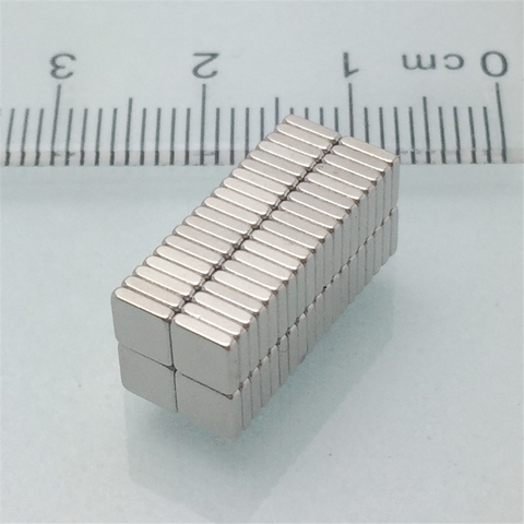 100pcs magnet fridge  block 4x4x1mm Neodymium magnet NdFeB Rectangular square rare earth fridge magnetic magnetic materials ► Photo 1/6