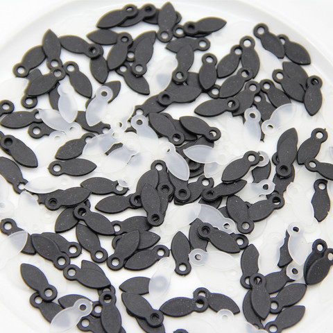100pc Black/White Plastic Hooks For Mirror Picture Photo Frame Fixing Brad DIY Rotating Buttons Blackboard Turn Button Accessory ► Photo 1/6