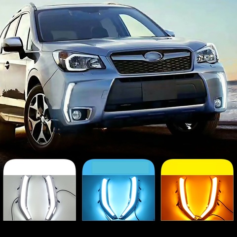 OKEEN Waterproof Car Styling For Subaru Forester 2013 2014 2015 2016 2017 2022 LED DRL Daytime Running Light Turn Signal Light ► Photo 1/6