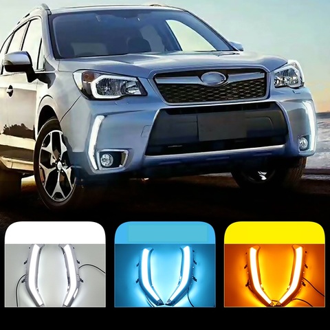 OKEEN Waterproof Car Styling For Subaru Forester 2013 2014 2015 2016 2017 2022 LED DRL Daytime Running Light Turn Signal Light ► Photo 1/6