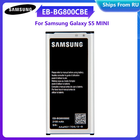 Original Battery EB-BG800CBE EB-BG800BBE For Samsung GALAXY S5 mini SM-G800F G870A G870W EB-BG800BBE with NFC Function 2100mAh ► Photo 1/6