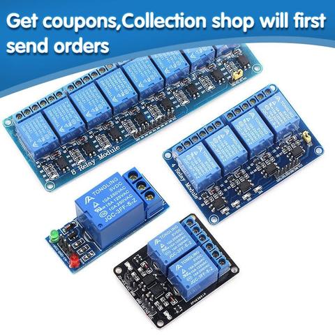 5v 12v 1 2 4 6 8 channel relay module with optocoupler Relay Output 1 2 4 6 8 way relay module for arduino In stock ► Photo 1/5