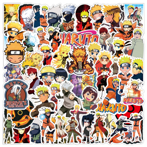 Buy Online 53 Pcs Japanese Anime Naruto Haikyuu Hunter Hunter Travel Trolley Case Graffiti Self Propelled Car Skateboard Guitar Stickers Alitools