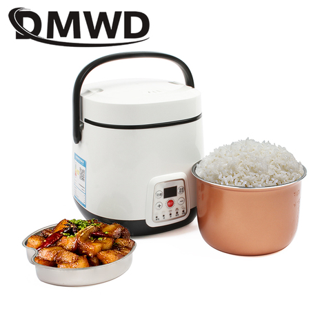 Mini Rice Cooker Car Truck Soup Porridge Cooking Pot Food Steamer Heating  1L 12V