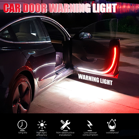 Niscarda 120CM Car Welcome Decorative Lamp Strip Door Opening Warning LED Safety Anti Rear-end Collision Universal Light ► Photo 1/6