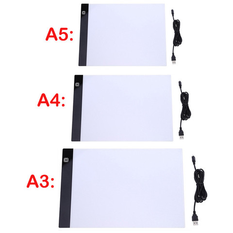 Stepless Dimming LED Light Pad for diamond painting Artcraft Tracing Light Box Digital Tablets Painting writing Drawing Tablet ► Photo 1/6