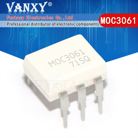 10PCS MOC3061 DIP6 DIP 3061 DIP-6 EL3061 new and original IC ► Photo 1/5