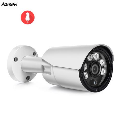 AZISHN AZ-IP335-01A Bullet IP Camera 5MP 2592x1944P Infrared Security Audio Recording Outdoor Metal Security Surveillance POE ► Photo 1/6