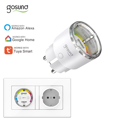 Gosund 15A EU Smart Plug Wifi Tuya Support Alexa Google Home Remote Control Switch Mini Socket Outlet with Timing Function ► Photo 1/6