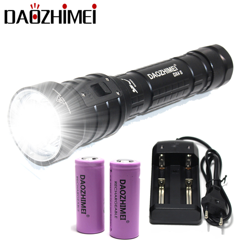 4000 Lumens DX4S LED Diving Flashlight Yellow/White IPX8 Waterproof 4*XM-L L2 Underwater 100M Outdoor Submarine Lamp ► Photo 1/6