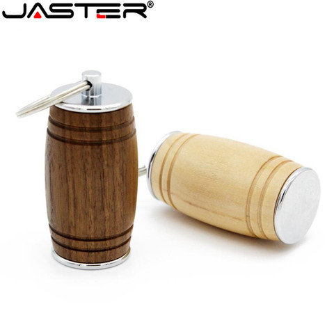 JASTER Beer barrel pendrive usb flash drive pen drive 64GB 16GB 32GB Gragas wood wine bucket memory stick U disk free shipping ► Photo 1/5