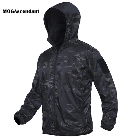 Men's Tactical Waterproof Bomber Jacket Summer Military Lightweight Army Male Camouflage Soft Shell Multicam Windbreakers Coats ► Photo 1/6