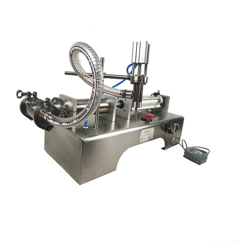 Semi-Auto Piston Liquid Filling Machine For Hand Sanitizer Shampoo Disinfectant Lotion Gel honey oil Filling 5-1000ml 0-30b/min ► Photo 1/6