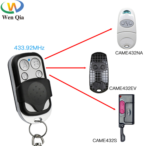 433MHz Universal rf Remote Control Copy Code 4 Buttons transmitter Auto Cloning Duplicator For Garage Gate Door 433 MHz Key Fob ► Photo 1/6