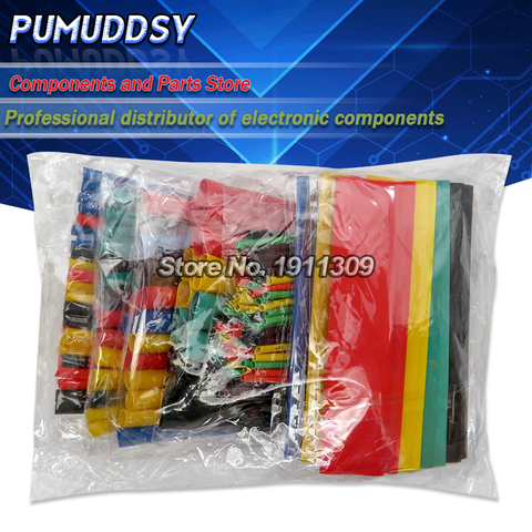 164pcs/Set Heat shrink tube kit Insulation Sleeving termoretractil Polyolefin Shrinking Assorted Heat Shrink Tubing Wire Cable ► Photo 1/2