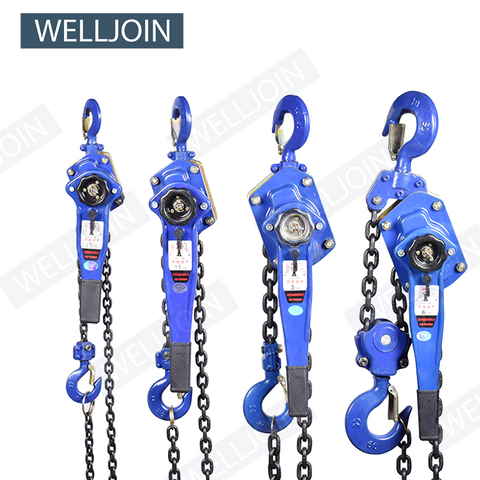 1 T Pulling Wrench Hoist Manual Lifting Chain Hoist Hand Chain Hoist Hook Portable Lever Block inverted Chain Hoist Tightener ► Photo 1/6