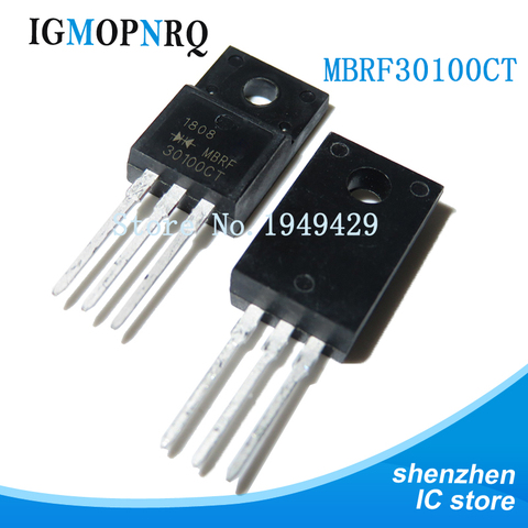 10PCS MBR30100 TO-220 MBR30100CT TO-220F MBRF30100CT 600V 13A new original ► Photo 1/2