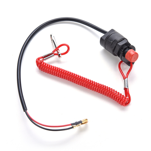 Outboard Engine Motor Scooter ATV Kill Stop Switch Safety Tether Cord Lanyard ► Photo 1/6
