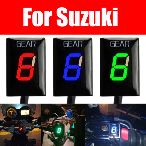 Motorcycle Gear Display For Suzuki GSX-R1000 GSX1400 GSX600 GSF650 GSF1250 SV650 SV1000 V-Strom 650 DL650 DL1000 Gear Indicator ► Photo 1/6