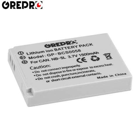 1Pc 1500mAh NB-5L NB5L Battery for Canon NB 5L battery 90 90is 800 800is 850 850is 900 900is SD900 SX200 SD700IS SX230 SD800 IS ► Photo 1/5