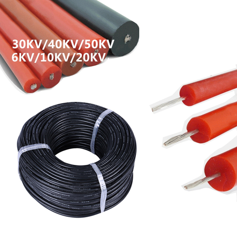 Tinned copper Wire UL3239 Silicone High Voltage Wire Cable 6KV 10KV 20KV 28 26 24 22awg 20awg 18awg 16awg High Temperature 150° ► Photo 1/5