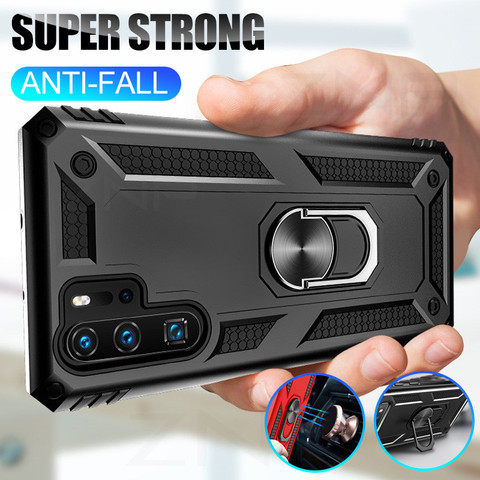 Shockproof Armor Phone Case For Huawei P30 Pro P30 Lite Magnetic Ring Stand Cover For Huawei P Smart 2022 Shell Cases Coque ► Photo 1/6