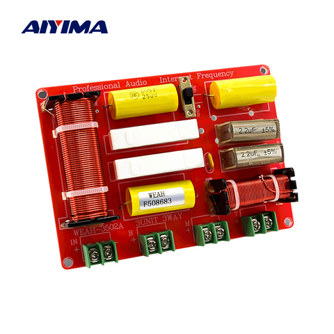 AIYIMA 250W Crossover 3 Way Audio Speaker Frequency Divider Filter Home Theater HiFi Music Three Way Crossover Audio Board ► Photo 1/5