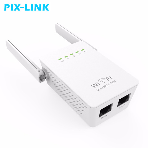 New WIFI Repeater Router 300M Dual Antennas Signal Booster Wireless-N wi fi Repeater 802.11N/B/G Network Roteador Wifi EU plug ► Photo 1/6