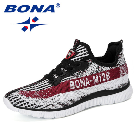 BONA 2022 New Arrival Mesh Running Shoes Men Jogging Walking Sports Shoes Man Athietic Breathale Sneakers Outdoor Trainer Shoes ► Photo 1/6