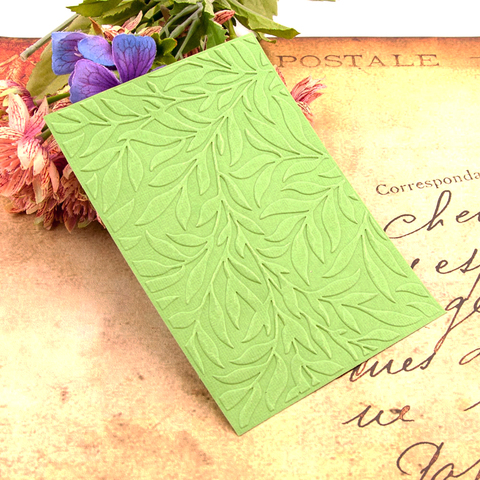 10.5x14.8cm Branches Leaves Embossing folders Plastic For Scrapbooking DIY Template Fondant Cake Photo Album Card Making ► Photo 1/6