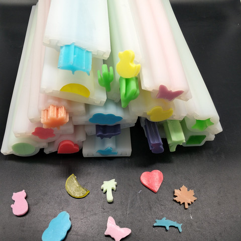 wholesale bird cat tree flower star heart  silicone soap tube molds column tray diy soap mold ► Photo 1/6