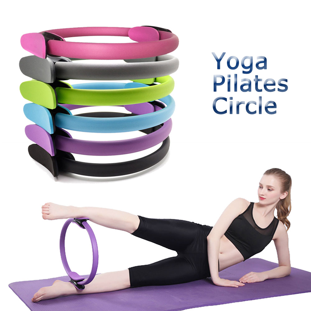 YOGA Pilates Ring Fitness Exerciser Yoga Circle Body Build Trainer 