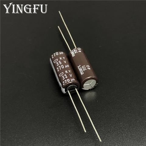 10pcs 270uF 35V NCC KY Series 8x20mm Low Impedance ESR 35V270uF Aluminum Electrolytic Capacitor ► Photo 1/2