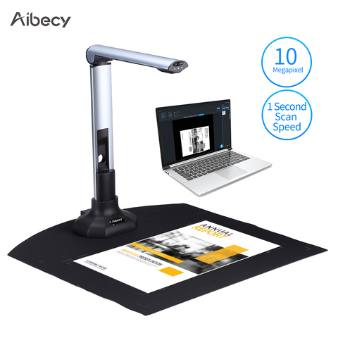 Aibecy BK52 Portable Book & Document Camera Scanner Capture Size A3 HD 10 Mega-pixels USB 2.0 High Speed Scanner with LED Light ► Photo 1/6