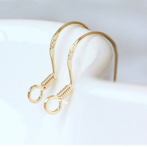 Mibrow 50pcs/lot S925 Sterling Silver Earring Hooks KC Gold Silver Ear Studs Ear Hooks Wire For Earrings Jewelry Making Findings ► Photo 1/5