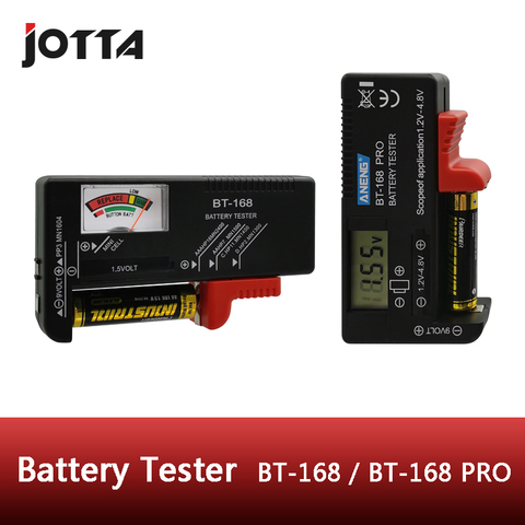 BT-168 AA/AAA/C/D/9V/1.5V batteries Universal Button Cell Battery Colour Coded Meter Indicate Volt Tester Checker BT168 Power ► Photo 1/5