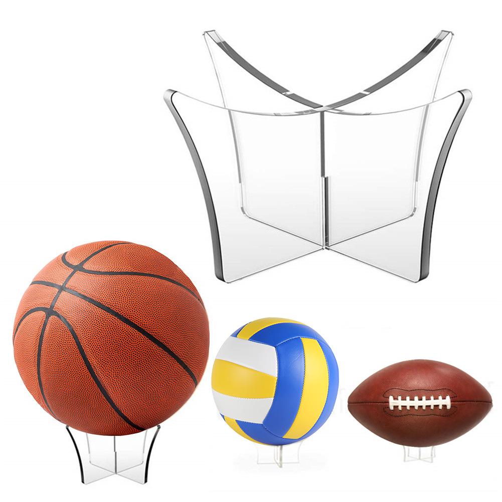 Ball Stand Basketball Football Soccer Rugby Plastic Display Holder Base 