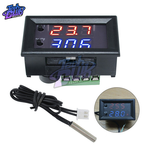 DC 12V Digital Thermostat Temperature Controller Regulator Thermoregulator Incubator NTC Sensor W1209WK W1209 Switch Module ► Photo 1/6