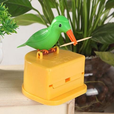 Smart Press Type Toothpick Holder Bird Shape Toothpick Box Toothpick Dispenser Dinning Table Decor Kitchen Gadget Toothpick Box ► Photo 1/6