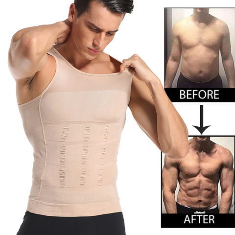 Be-In-Shape Men Slimming Body Shaper Waist Trainer Vest Tummy Control Posture Shirt Back Correction Abdomen Tank Top Shaperwear ► Photo 1/6