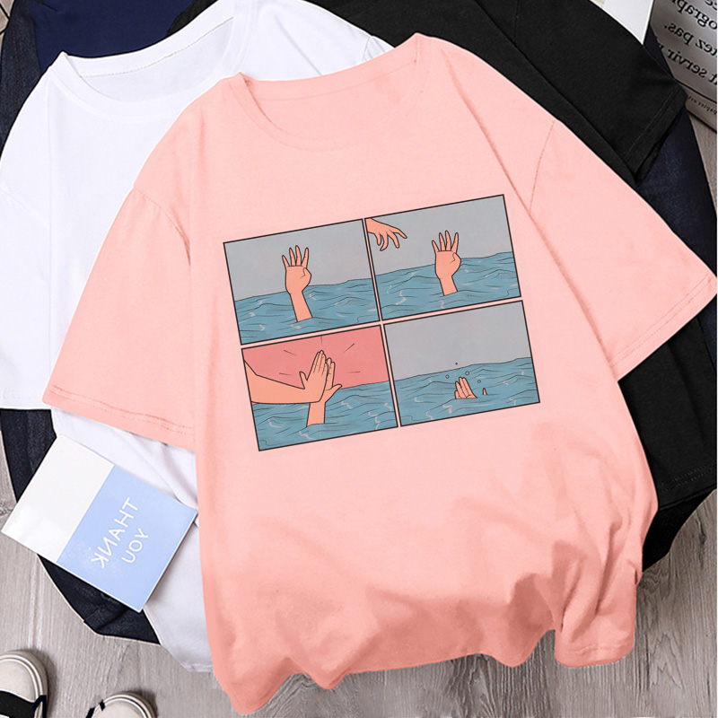 Price history & Review on No One Can Guess The Unexpected Result Funny T Shirt Women Harajuku Vintage Style Tshirt Summer Casual T-shirt Female | AliExpress - Shop5082012