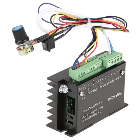 WS55-220 BLDC Motor Driver Controller for CNC Brushless Spindle Motor DC 48V 500W ► Photo 1/6