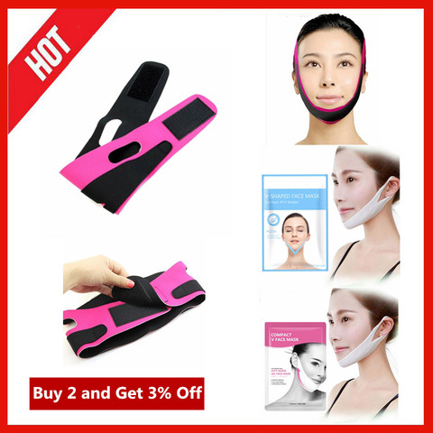 Face Slim V-Line Lift Up Belt Strap Anti Wrinkle Facial Cheek Chin Thin Slimming Mask Band Bandage Lifting Mask ► Photo 1/6