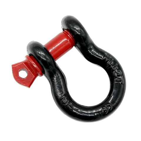 Car Tow Hook 2 Ton Univerial Car Tow Trailer Hook D-Rings Bow Shackle Red Black For ATV Quad Auto Truck Trailer RV Camper Yacht ► Photo 1/6