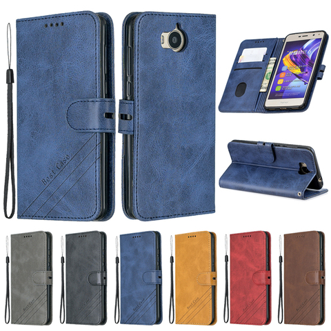 Huawei Y5 2017 Case Leather Flip Case For Funda Huawei Y5 Y 5 2017 Phone Case Huawei Y6 2017 Cover Luxury Magnetic Wallet Cover ► Photo 1/6