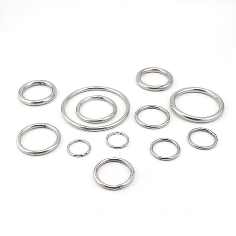 5pcs 304 Stainless Steel Ring Welded Metal O Ring 20mm 30mm 40mm 50mm 60mm 80mm 100mm ► Photo 1/6